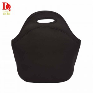 China Supplier Custom Logo Black Color Lunch Picnic Bag