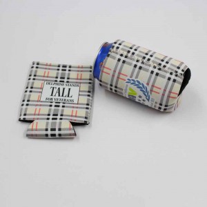 Made in China Custom Logo Insulated Neoprene Stubby Slim Beer Sleeve 12oz Can Cooler Coozies