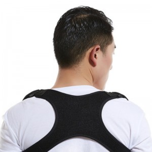 Manufacturer neoprene adjustable straight back shoulder body correction belt for adult and children