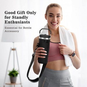 Neoprene water bottle insulator carrier bags sleeve 40 oz tumbler cup bag sippy cup with shoulder strap