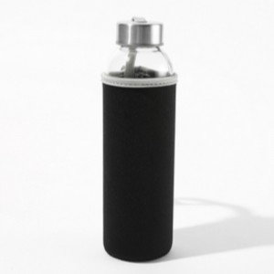OEM Recycled Neoprene Available Custom 500ml Neoprene Bottle Holder With Strap