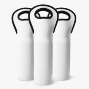 OEM Promotional Products Custom White Neoprene Wine Tote Bag for Sublimation Printing