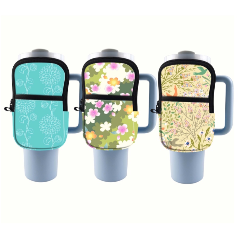 Neoprene Water Bottle Pouch for 40oz 20oz 30oz, Ladies Gym Fitness Accessories with Adjustable Strap