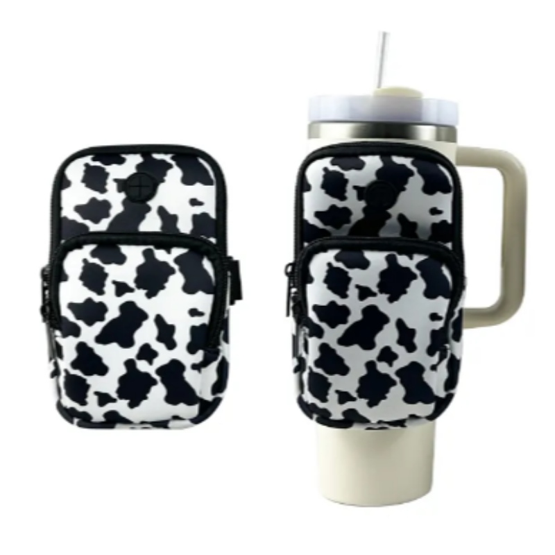 Neoprene Water Bottle Pouch for 40oz 20oz 30oz, Ladies Gym Fitness Accessories with Adjustable Strap