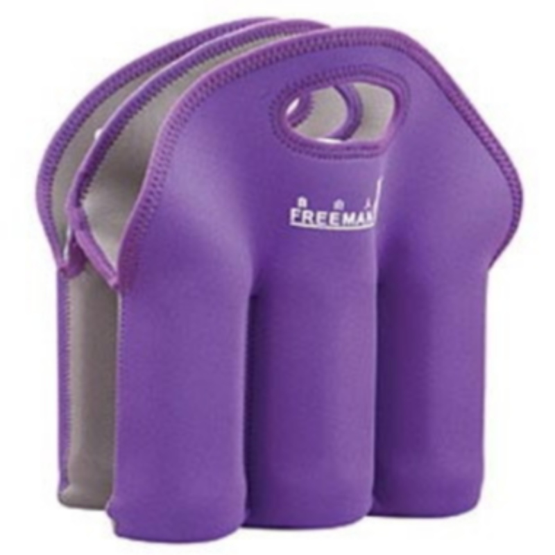 Wholesale Neoprene Fabric 6 Pack Beer Neoprene Tote Bag Red Wine Cooler Bag for Picnic Beach